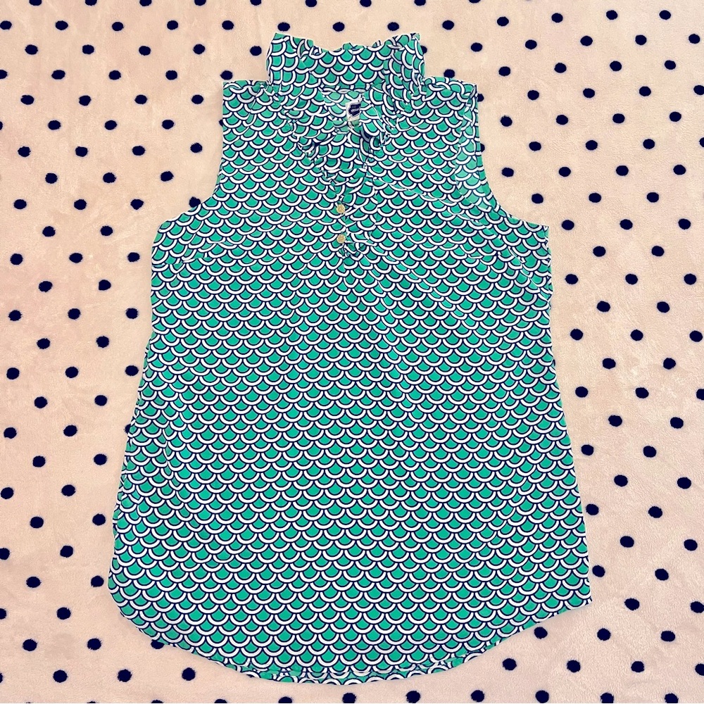 Mud Pie Patterned Blouse Size L NWT